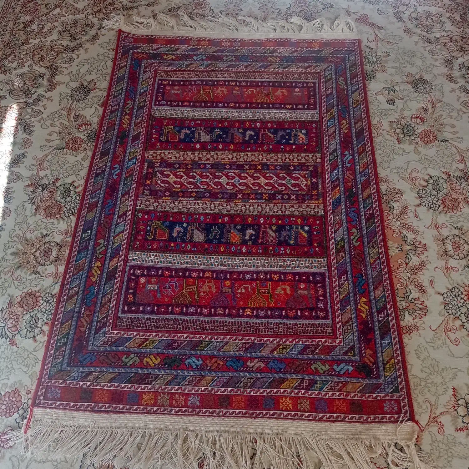 قالی دستباف|گلیم، جاجیم، گبه|سیرجان, |دیوار