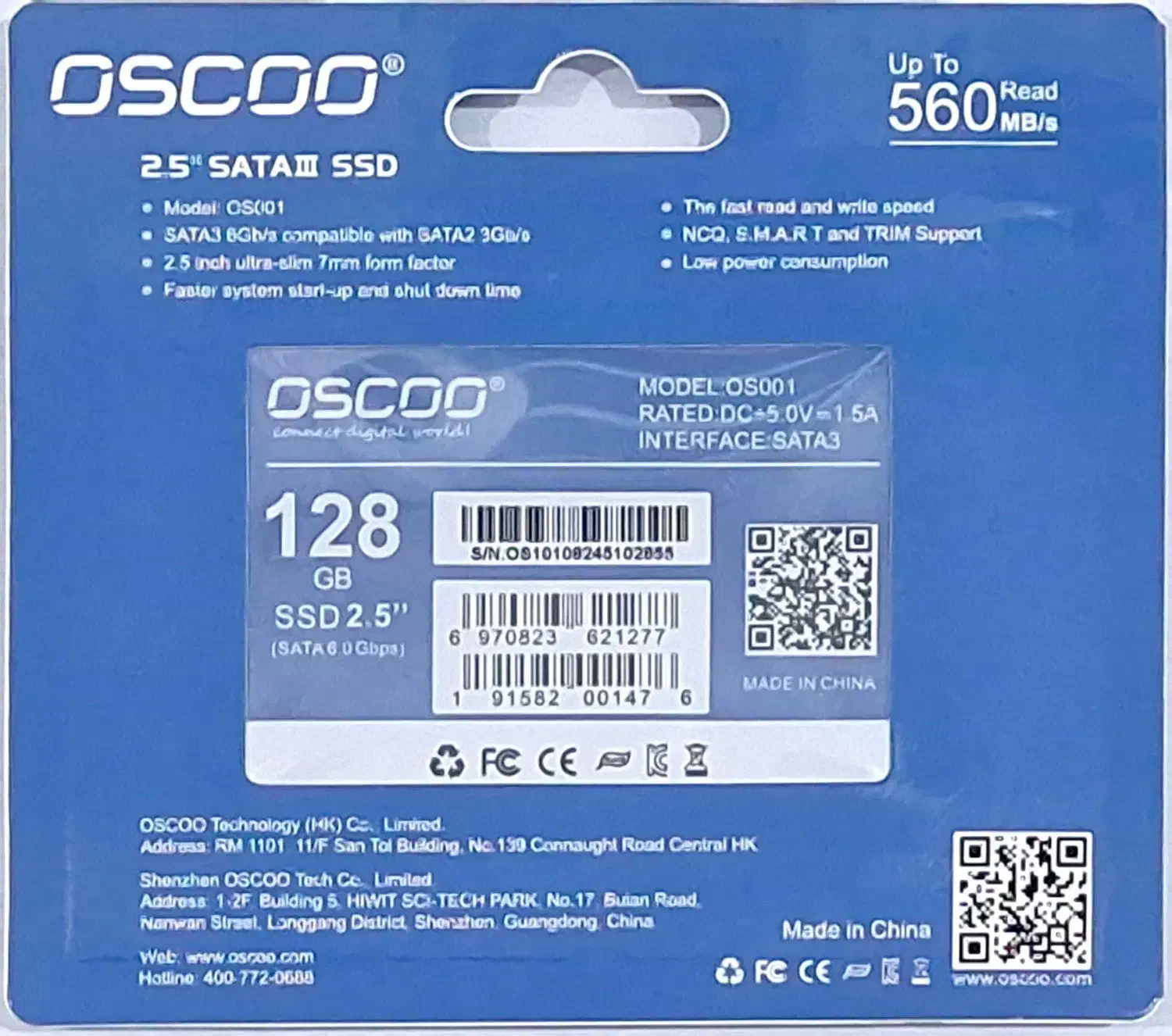 هارد اس اس دی اسکو آبی ۱۲۸ SSD SCOO 128GB OS001|قطعات و لوازم جانبی رایانه|تهران, شهرک استقلال|دیوار