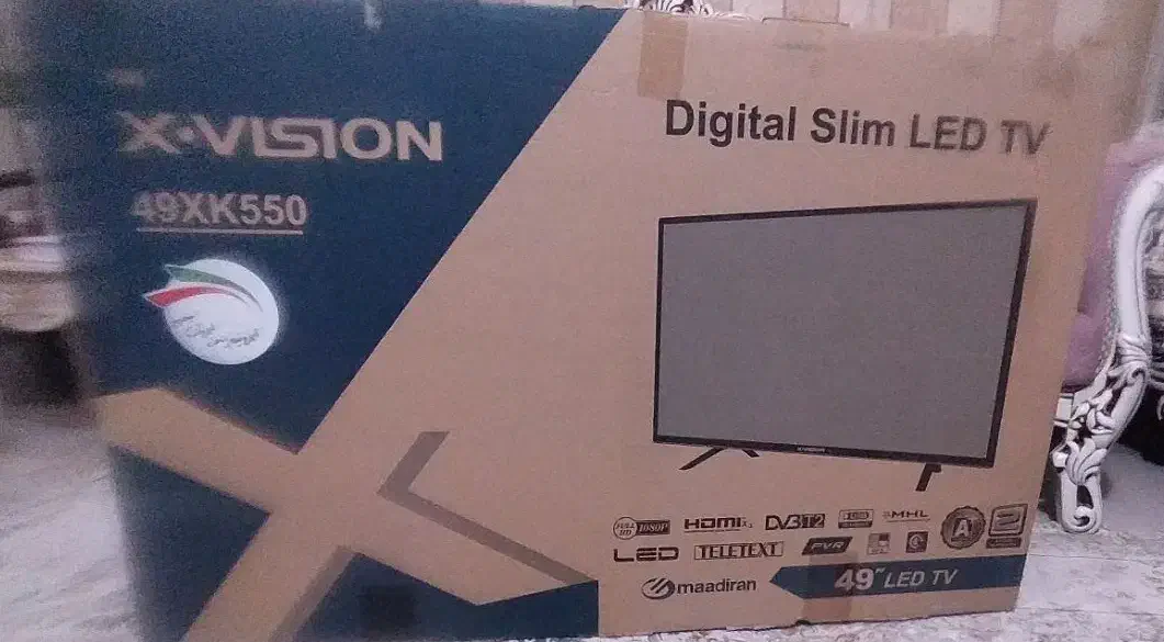 تلوزیون 49اینچ ایکس ویژن|تلویزیون و پروژکتور|کرج, حصارک پایین|دیوار