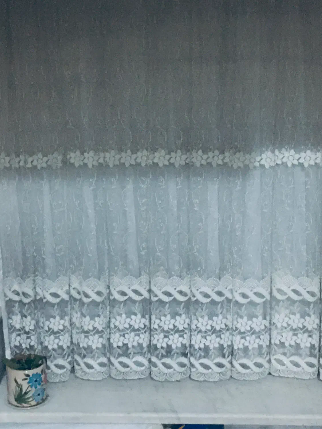 پرده دو عدد عینه هم هر کدوم 600|پرده، رانر، رومیزی|قم, نیروگاه|دیوار