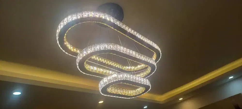 لوستر بیضی|لوستر و چراغ آویز|رشت, جهاد|دیوار