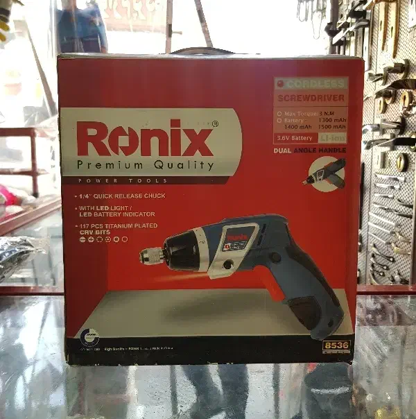 پبچگوشتی شارژی با ۱۱۷ عدد سرپیچ رونیکس 8536|ابزارآلات|شیراز, تحویلی|دیوار