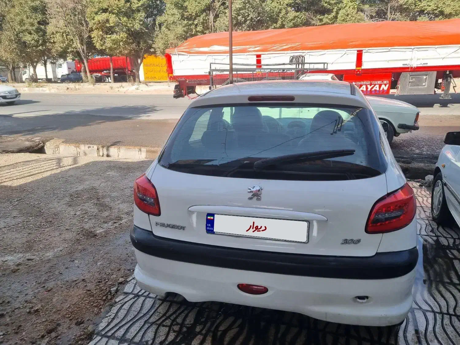 ۲۰۶ مدل ۸۹ سفید|خودرو سواری و وانت|مرودشت, ژیان|دیوار