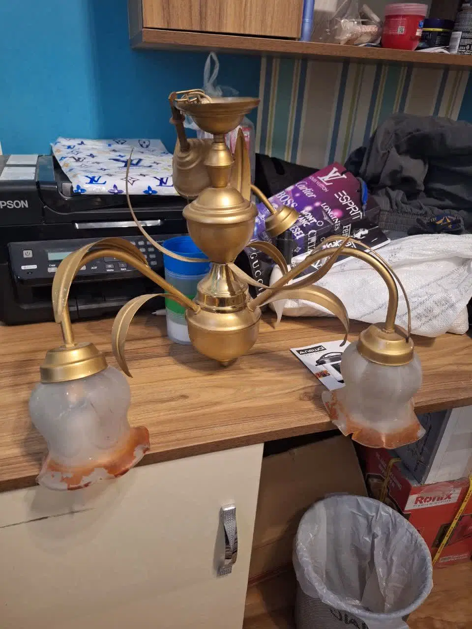 لوستر|لوستر و چراغ آویز|همدان, |دیوار