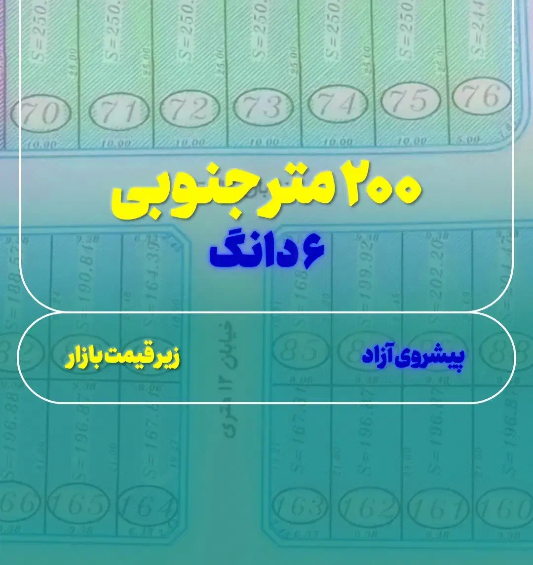 فروش زمین ۲۰۰ متری۶دانگ/تک برگ کاسبی کوثردانش|فروش زمین و ملک کلنگی|هشتگرد, شهرک کوثر|دیوار