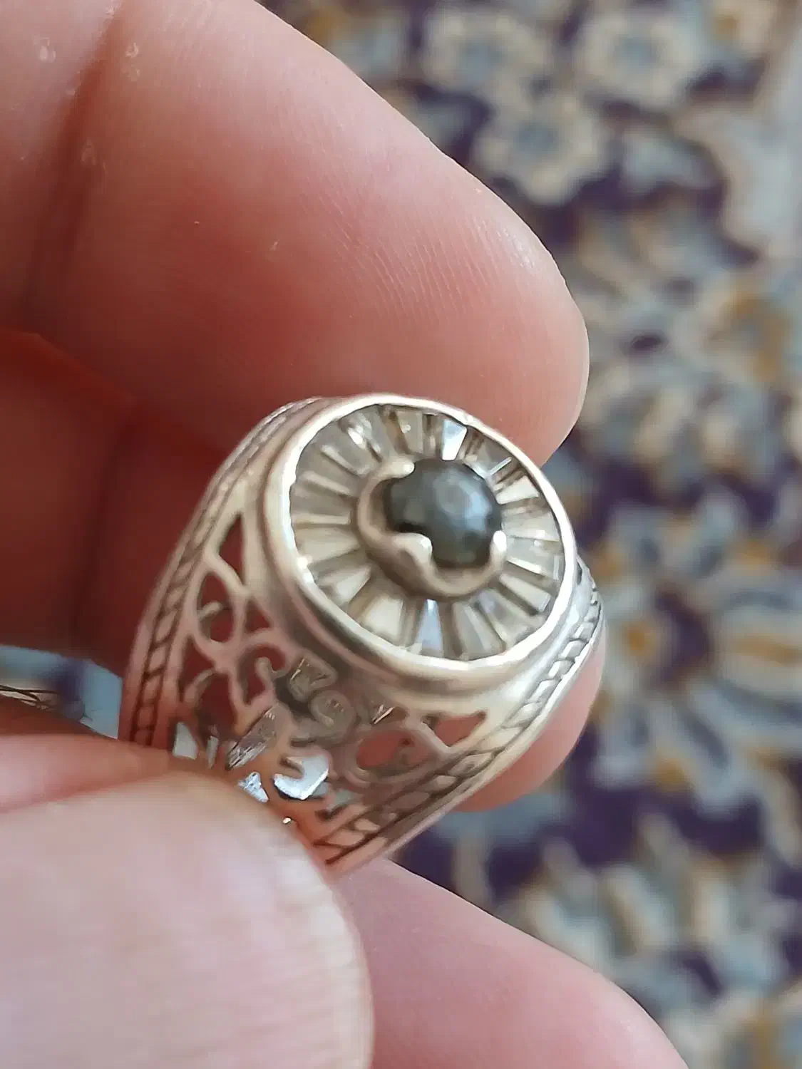 انگشتر الماس سیاه و سفید|جواهرات|خمینی‌شهر, |دیوار