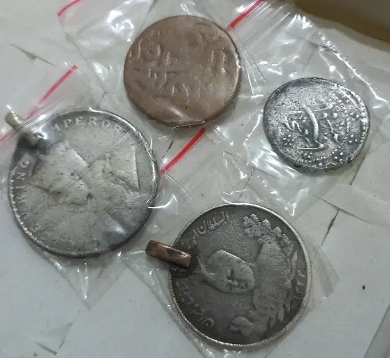 سکه قدیمی نقره|کلکسیون سکه، تمبر، اسکناس|دوگنبدان, |دیوار