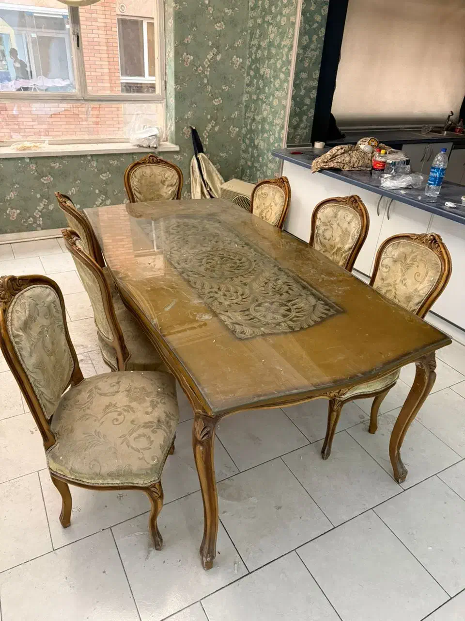 ست مبل استیل و ناهار خوری و میزتلفن/نیاز به تعمیر|مبلمان خانگی و میز عسلی|تهران, سنائی|دیوار