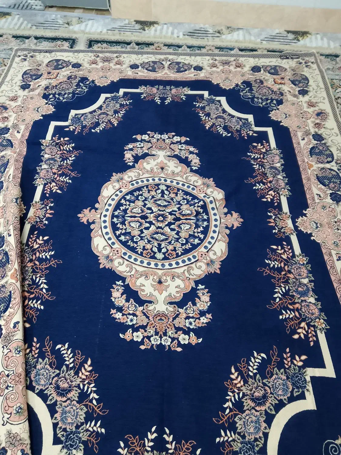 رو فرشی 2 لایه|روفرشی|قم, قلعه کامکار|دیوار