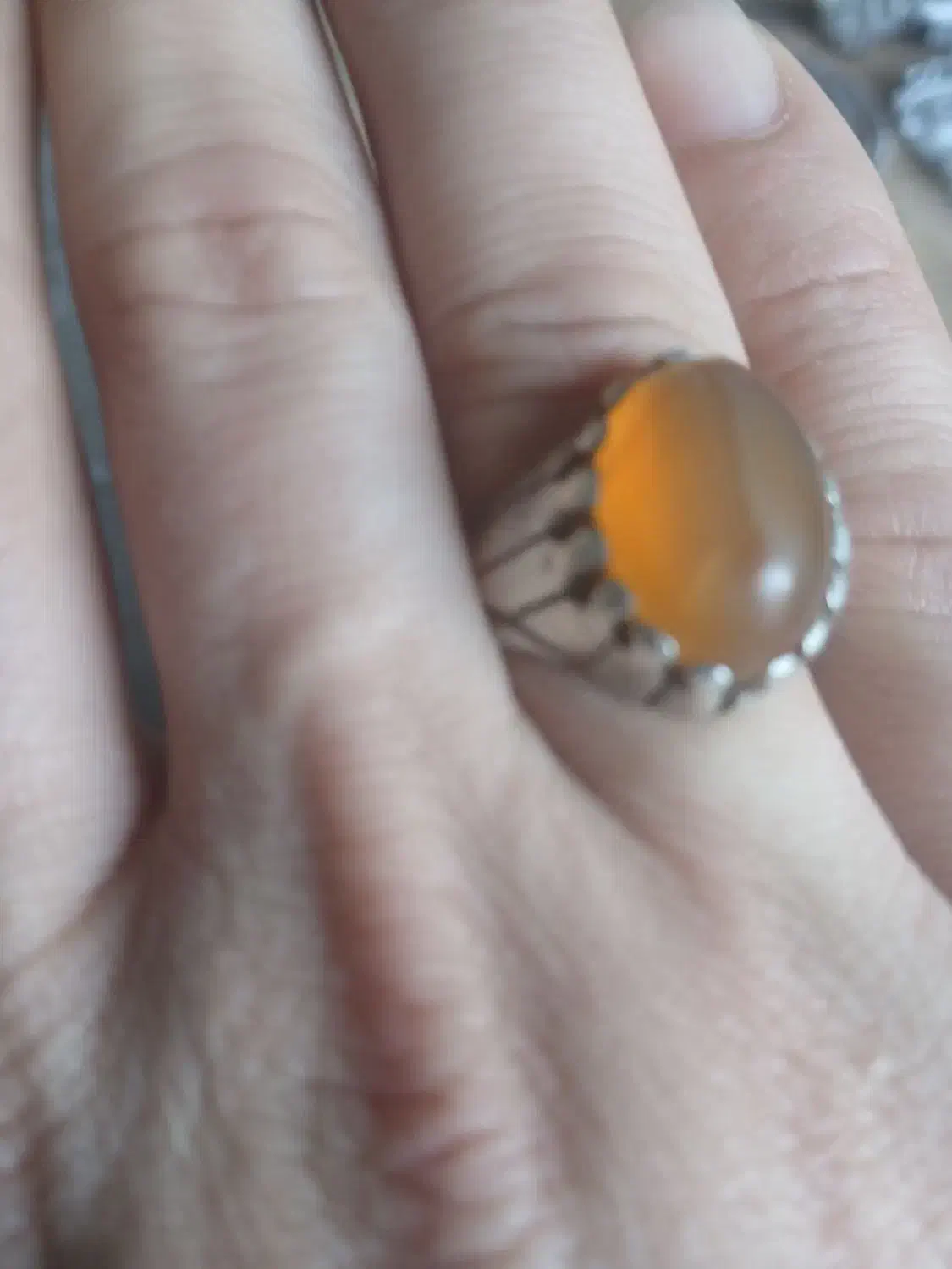 انگشتر عقیق خالدار نقره|بدلیجات|مرند, |دیوار