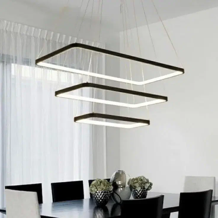 لوستر سقفی مستطیلی سه طبقه ای|لوستر و چراغ آویز|تهران, چیتگر شمالی|دیوار