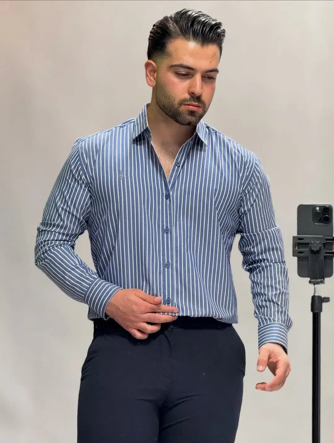 پیراهن دیپلمات (راه راه )|لباس|رودان, |دیوار