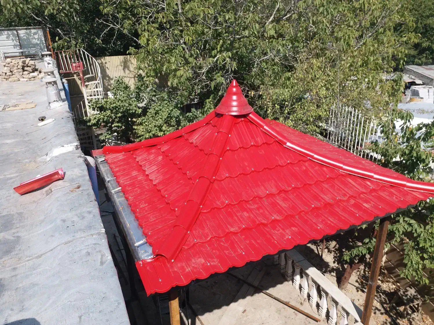 خرپا شیروانی آلاچیق جوشکاری رابیتس سقف کاذب|خدمات پیشه و مهارت|دماوند, گیلاوند|دیوار