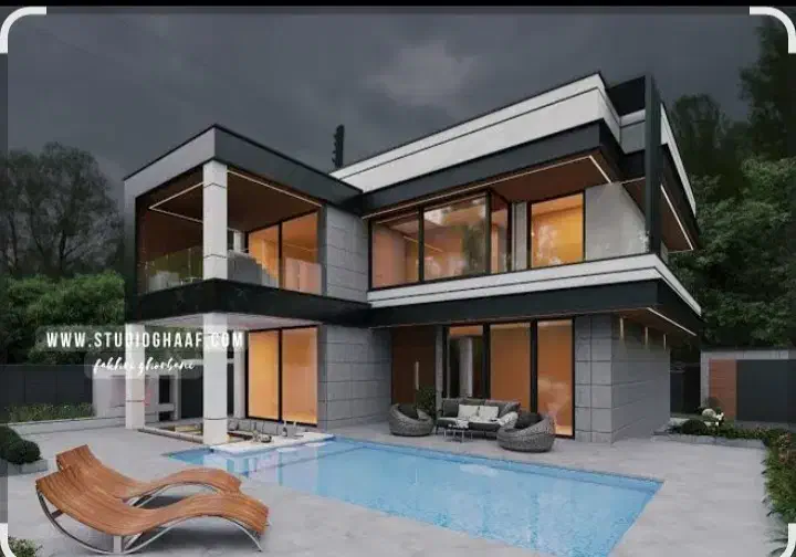 تابلو کامپوزیت نما کامپوزیت ویلا مدرن|خدمات پیشه و مهارت|چهارباغ, |دیوار