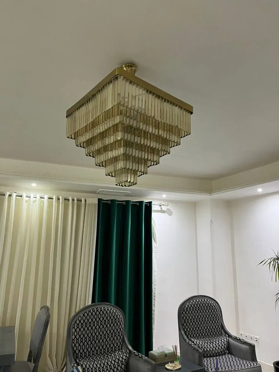 لوستر کریستالی|لوستر و چراغ آویز|ساری, |دیوار