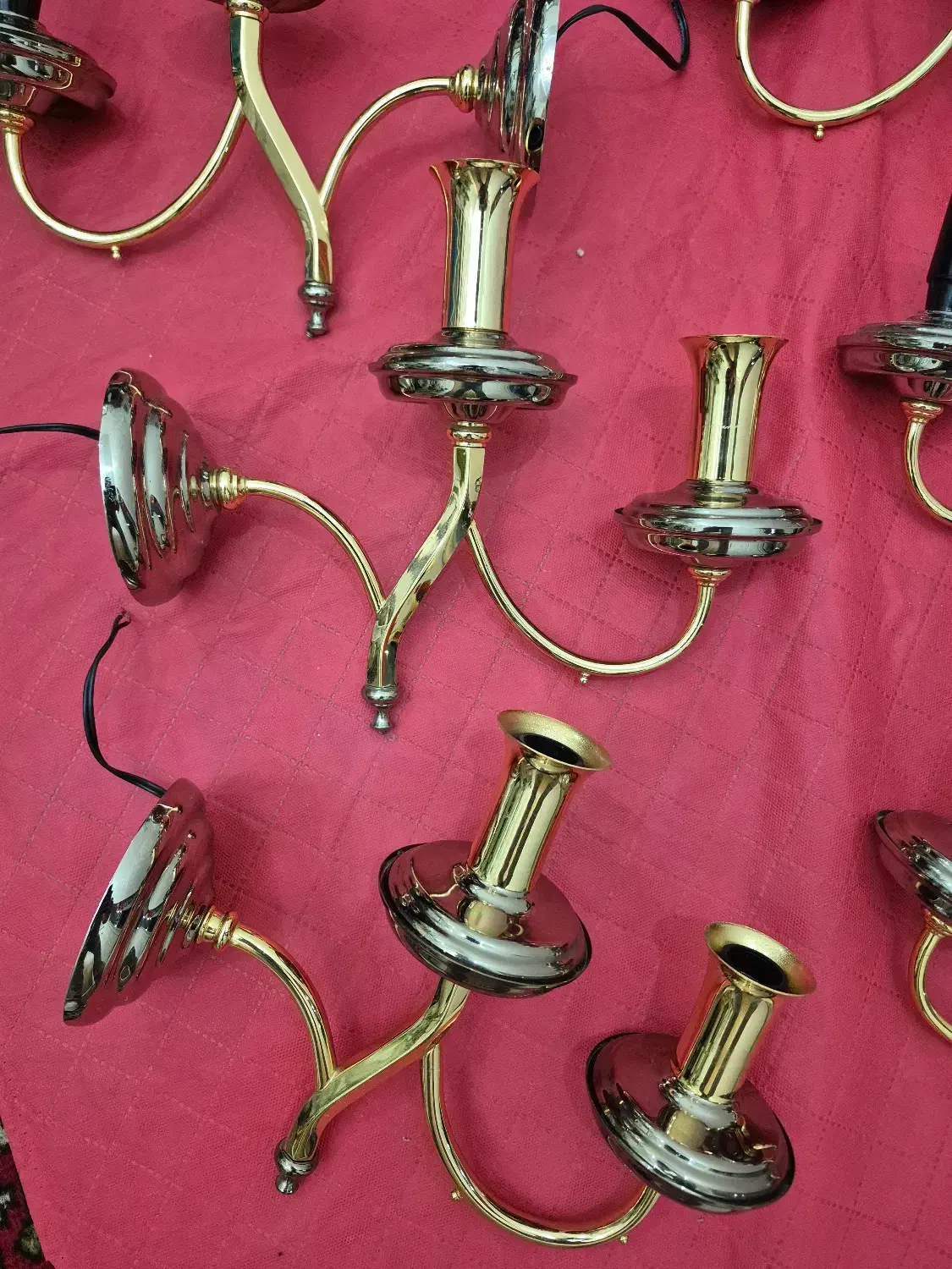 دو عدد لوستر برنز با دیوارکوب|لوستر و چراغ آویز|تهران, تهران‌ویلا|دیوار