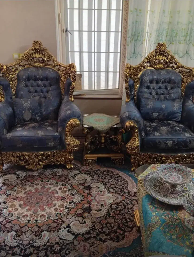 مبل سلطنتی|مبلمان خانگی و میز عسلی|شیراز, شهرک آرین|دیوار