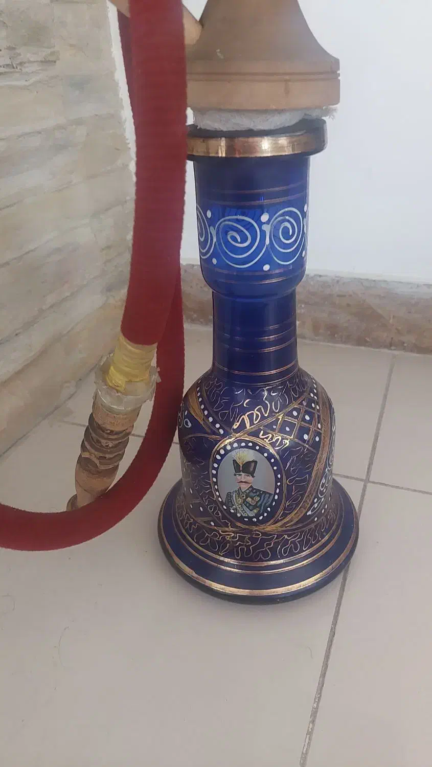 قلیون شاه عباسی قدیمی عتیقه کلکسیونی|صنایع دستی و سایر لوازم تزئینی|شیراز, کوی وحدت|دیوار