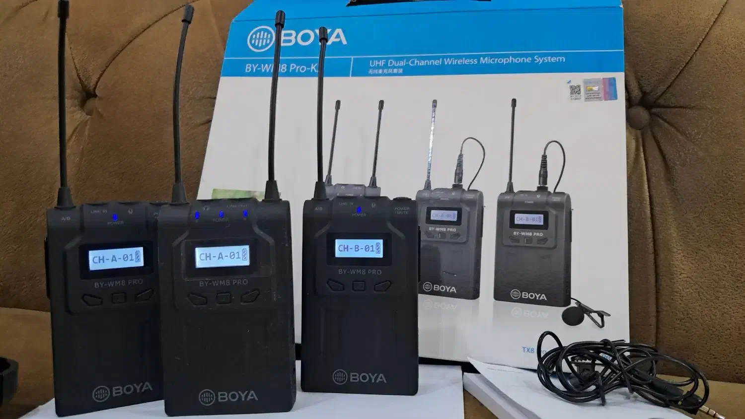 میکروفون یقه ای بی سیم بویا (اچ اف)pro-k2|دوربین عکاسی و فیلم‌برداری|رشت, کوی جام جم|دیوار