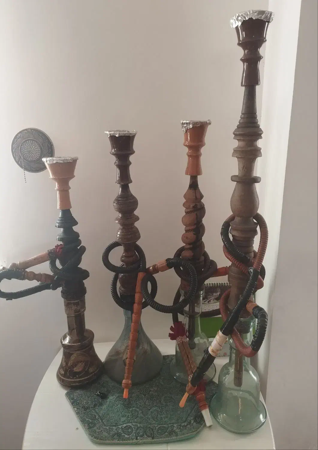 قلیان 4عدد|کلکسیون و سرگرمی|فومن, |دیوار