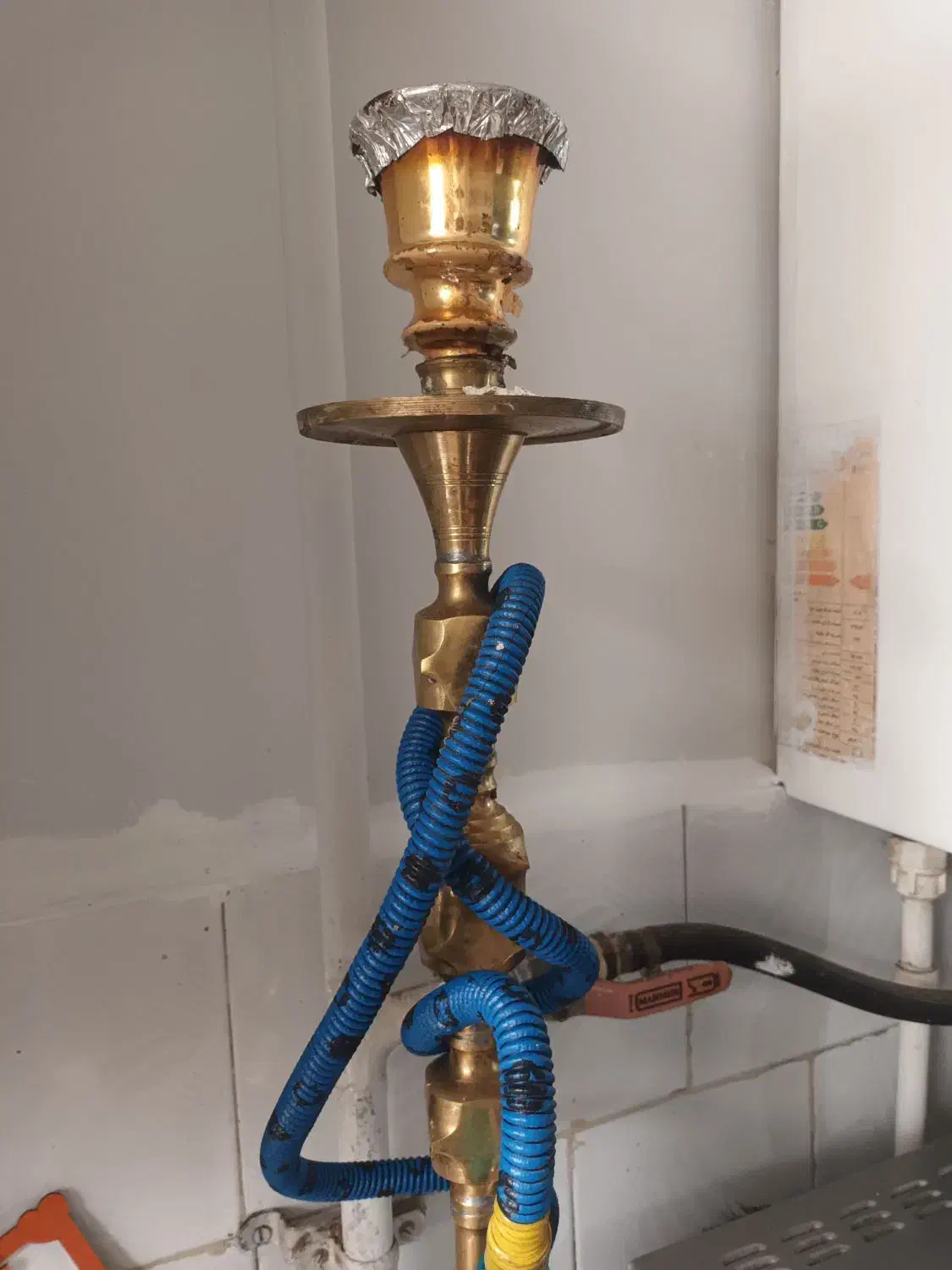 قلیان برنجی درجه یک|کوهنوردی و کمپینگ|شیروان (خراسان), |دیوار