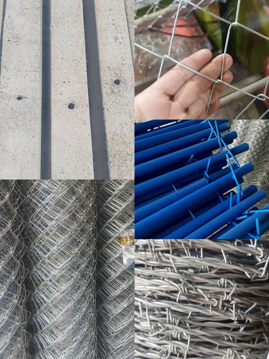 توری فنس گالوانیزه پایه فنس سیمانی بتنی|مصالح و تجهیزات ساختمان|شهریار, شهریار|دیوار
