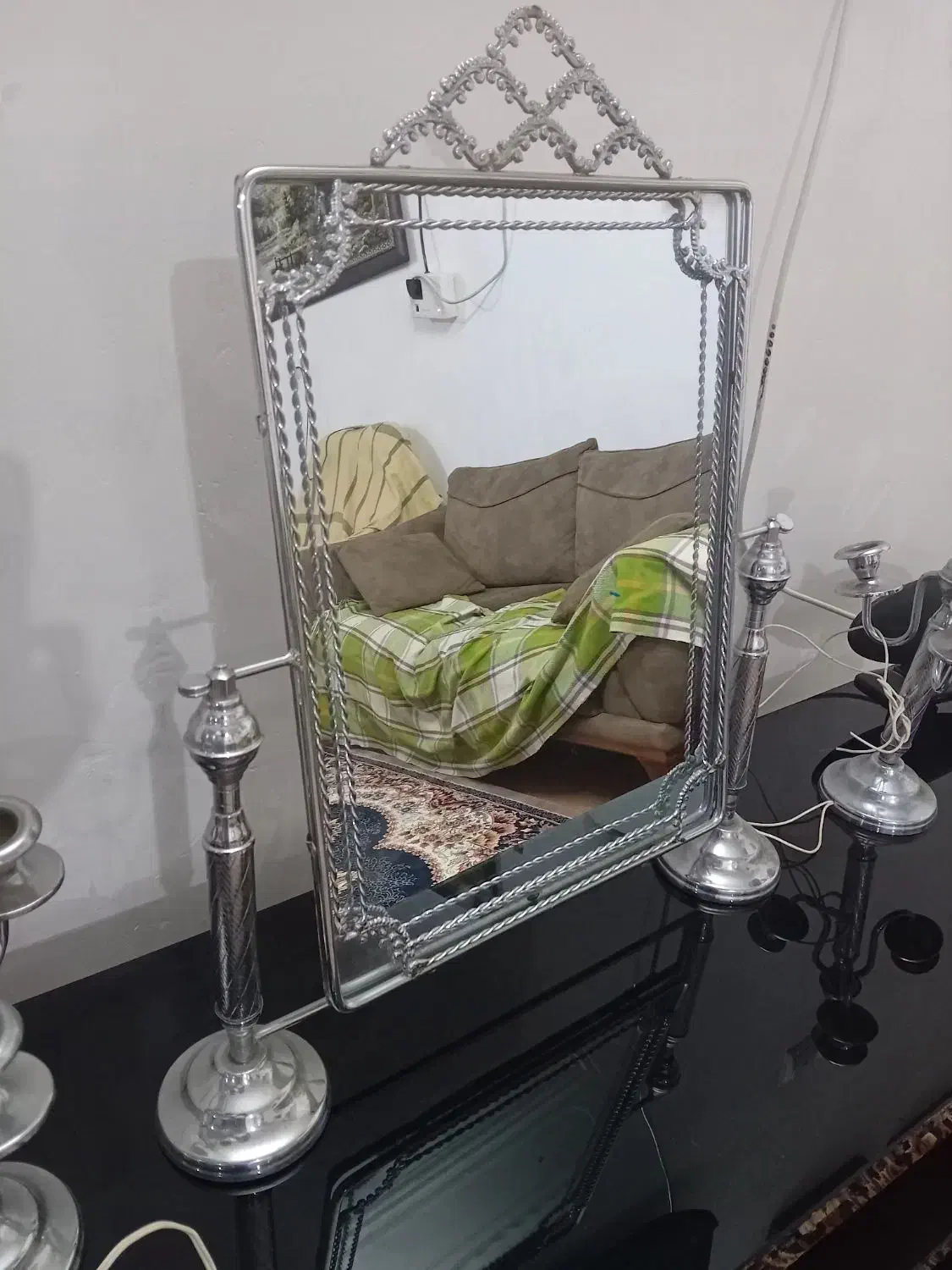 آینه شمعدان|آینه|شوشتر, |دیوار