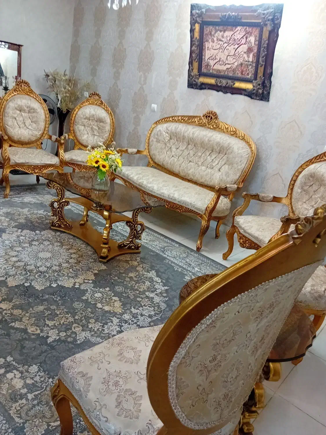 مبل سلطنتی|مبلمان خانگی و میز عسلی|ورامین, ورامین|دیوار