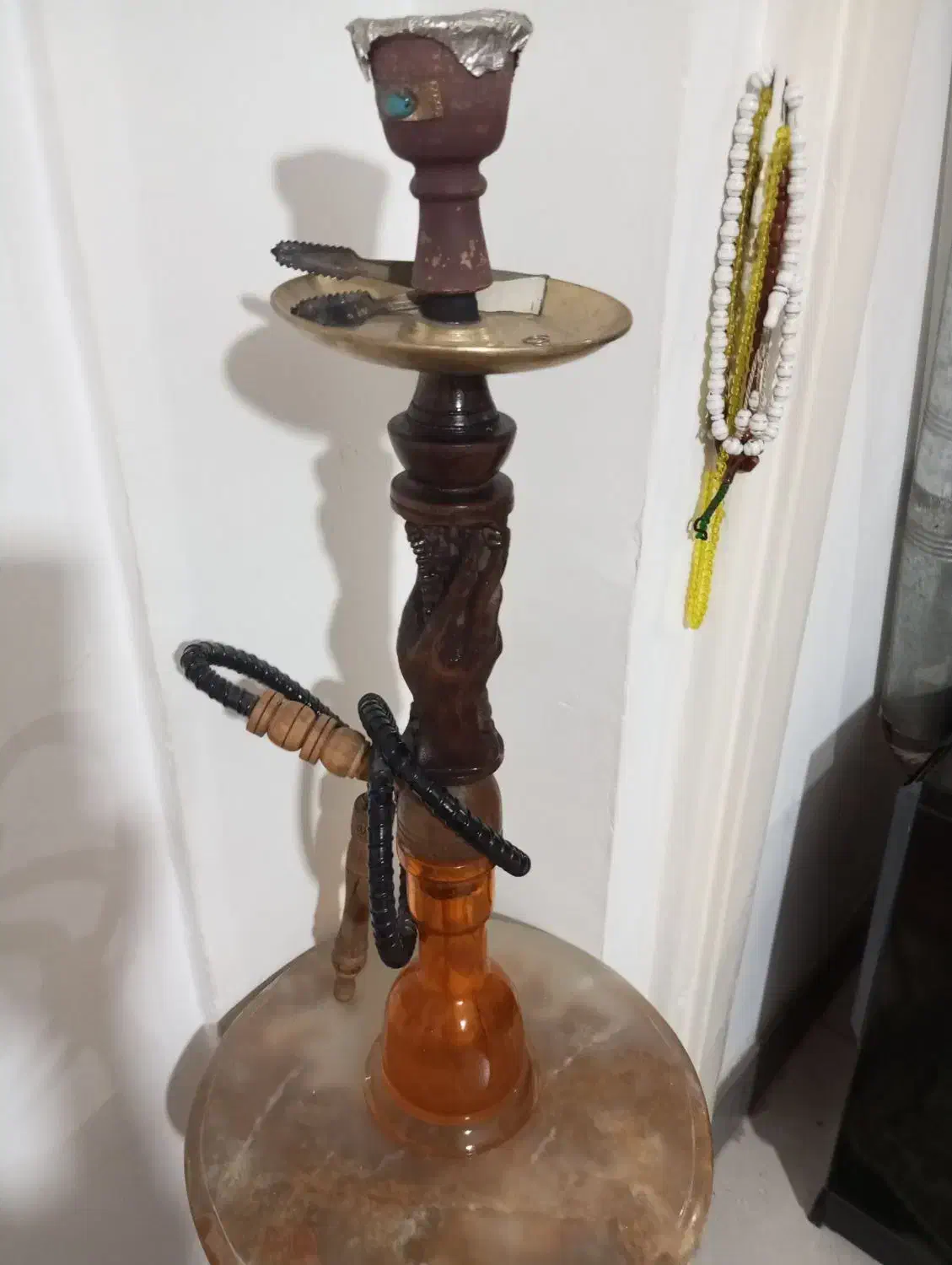 قلیان چوبی|صنایع دستی و سایر لوازم تزئینی|شهریار, کرد امیر|دیوار