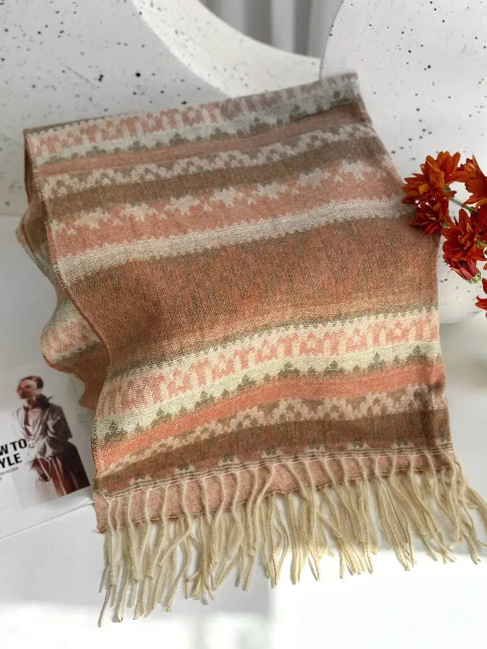 شال موهر پاییزه و زمستانه طرح سرخ پوستی|لباس|تهران, حسین‌آباد|دیوار