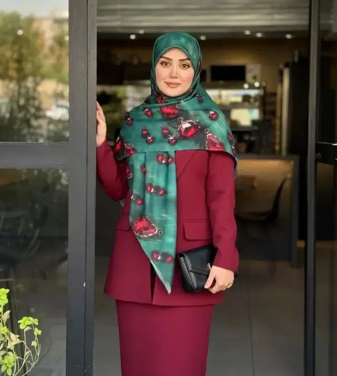 دو طرح در یک روسری،مناسب یلدا و بعد از یلدا|لباس|کرمان, |دیوار