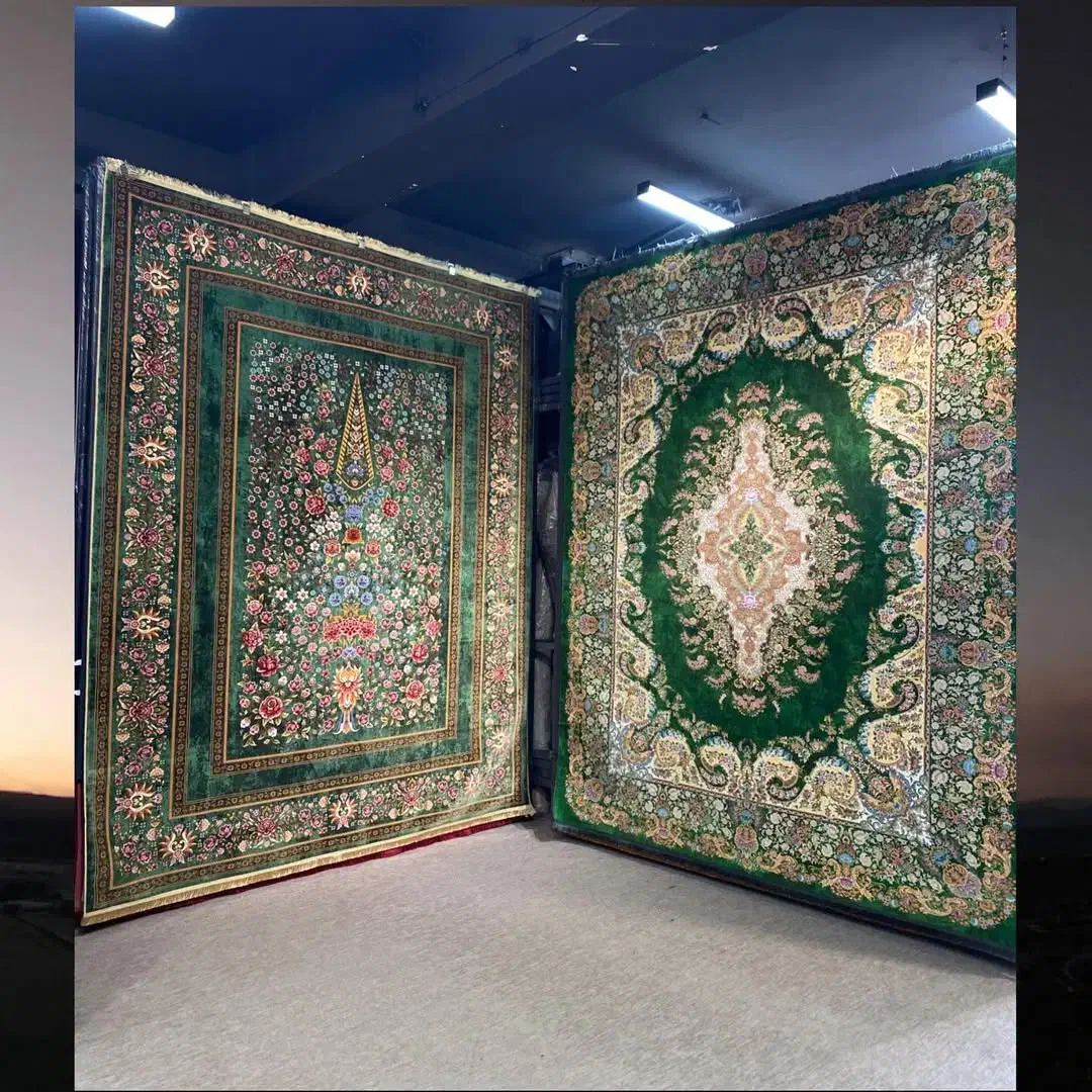 فرش ستاره طلایی۱۲متری کالکشن۱۲۰۰شانه۱۵۰۰شانه قاجار|فرش|شیراز, فرگاز|دیوار