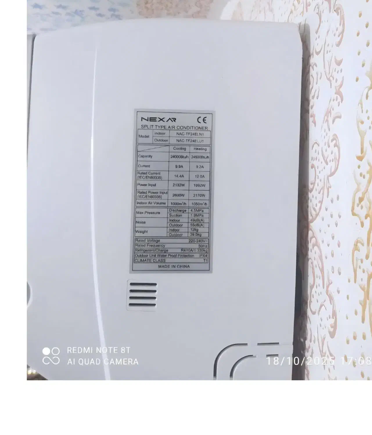 کولر گازی اسپلیت۲۴هزار|کولر گازی و فن‌کوئل|پارس‌آباد, |دیوار