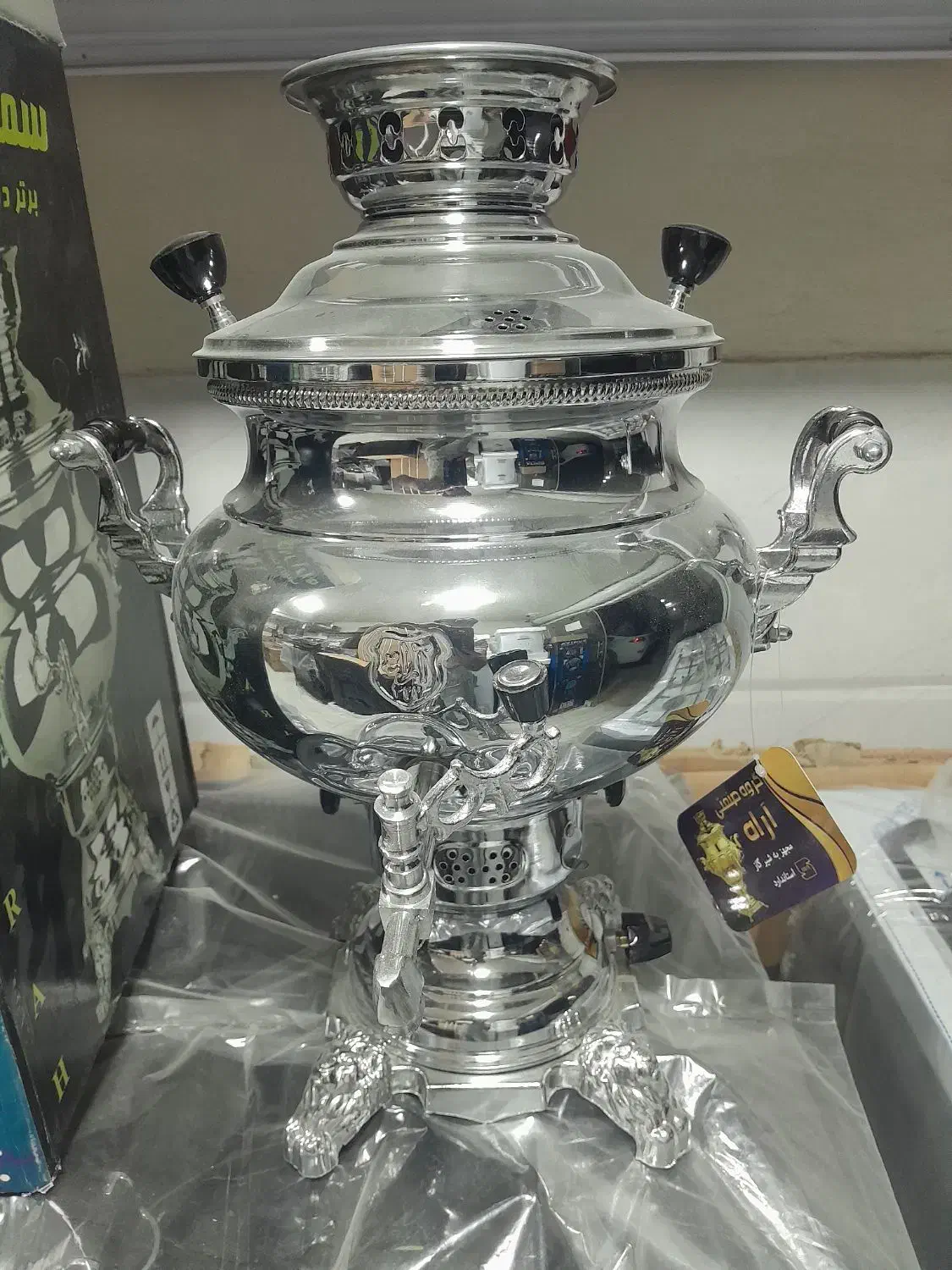 سماور گازی کاملا نو وپلمپ|سماور، چای‌ساز، قهوه‌ساز|آمل, |دیوار