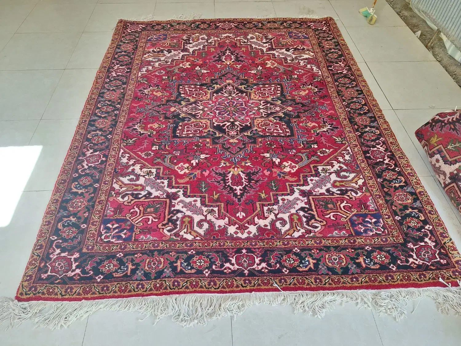 فرش جفت ۶ متری نقشه تاجری|فرش|اهر, |دیوار