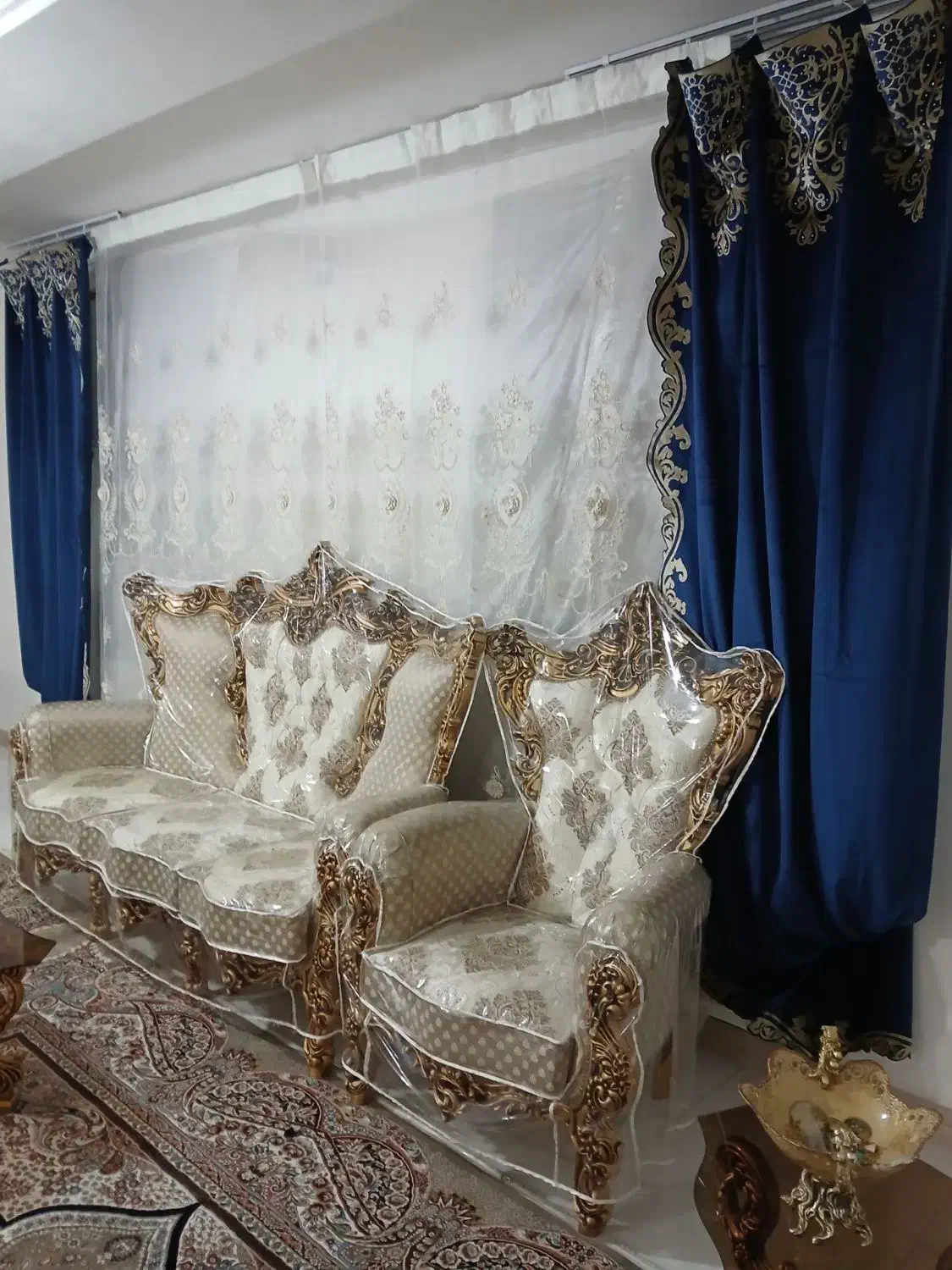 شال و پرده پزیرایی|پرده، رانر، رومیزی|رباط‌کریم, نصیرشهر|دیوار