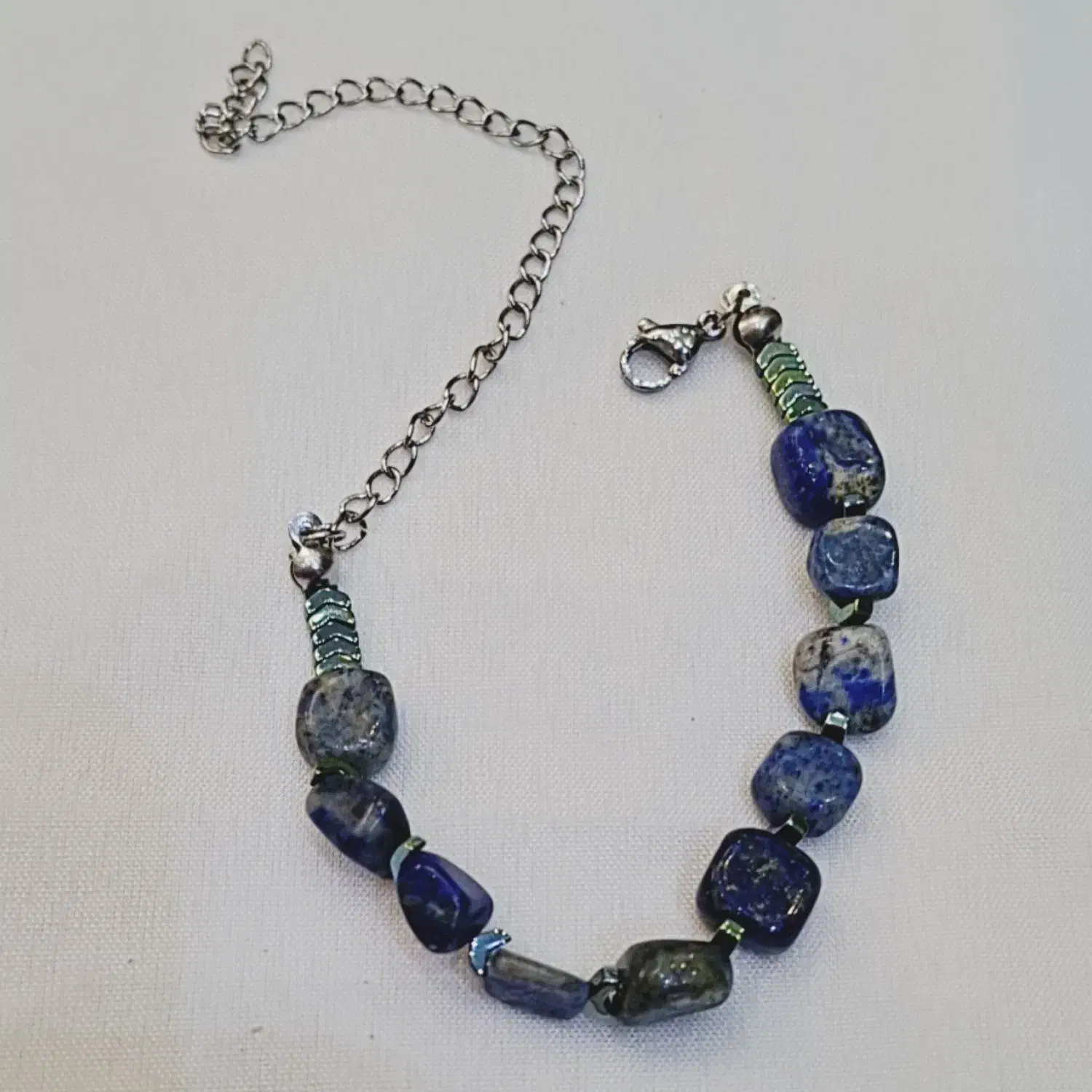 دستبند با سنگ لاجورد طبیعی|جواهرات|تهران, آرژانتین|دیوار