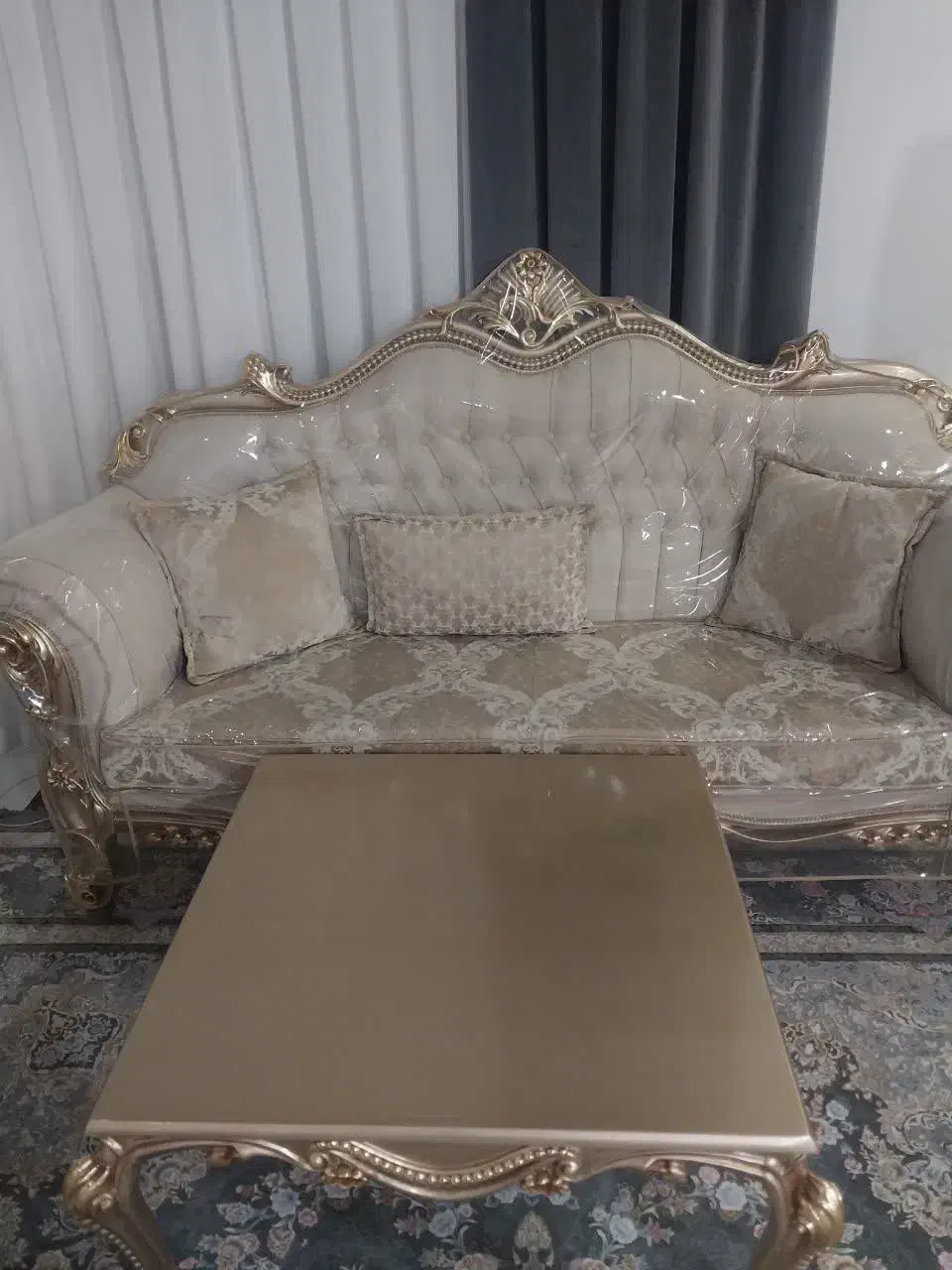 مبل استیل ۹نفره|مبلمان خانگی و میز عسلی|تهران, کیانشهر|دیوار