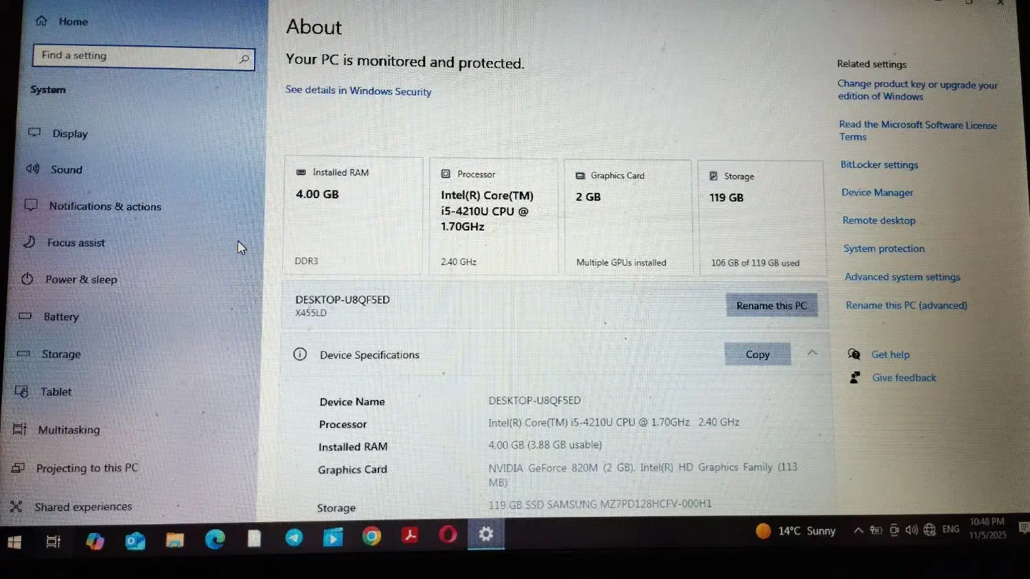 لپ تاپ ایسوس در حد نو|رایانه همراه|فردیس, منظریه|دیوار
