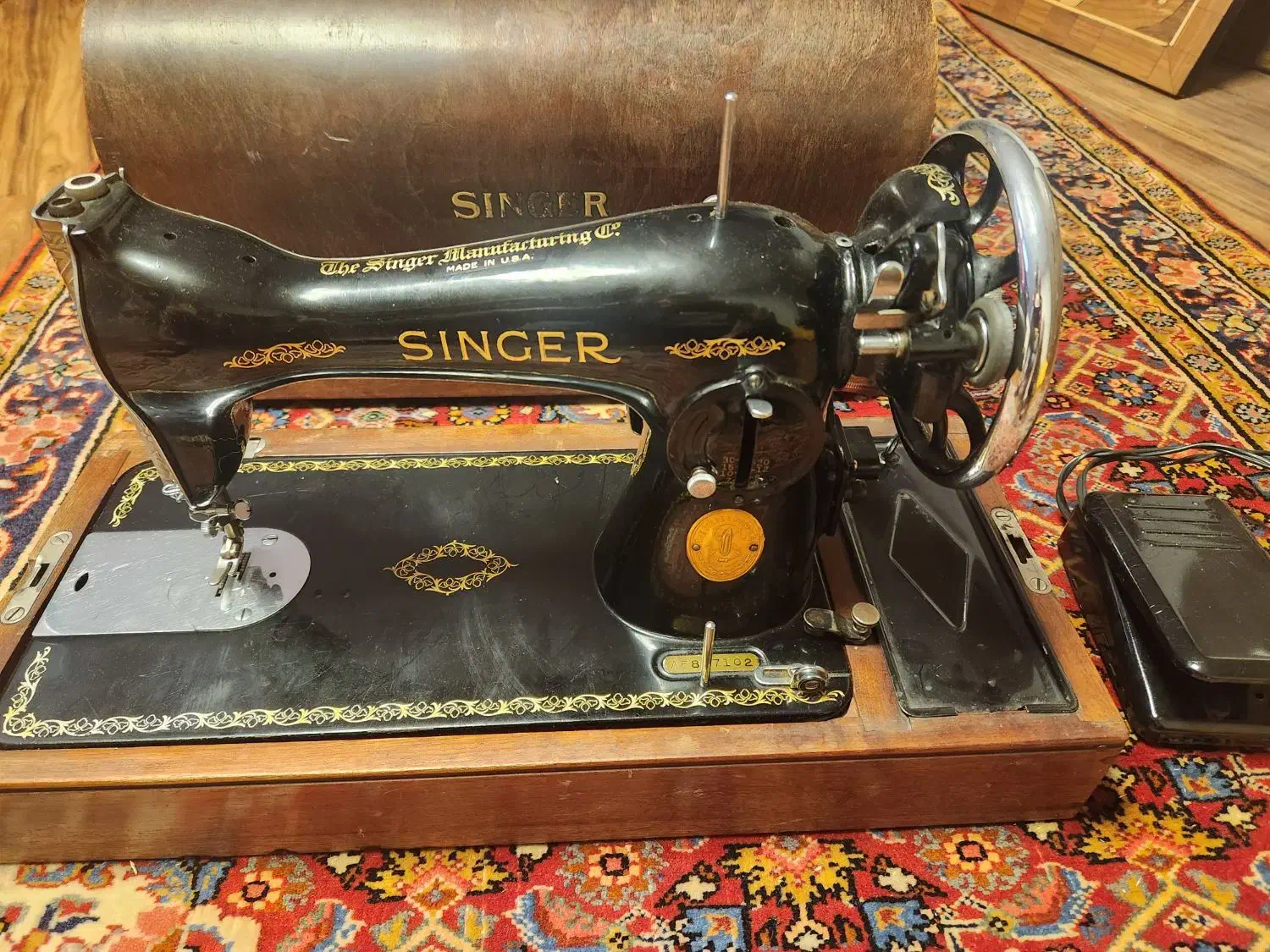 چرخ خیاطی سنجر ساخت امریکا کلکسیونی|چرخ خیاطی و ریسندگی|پردیس, فاز ۳|دیوار