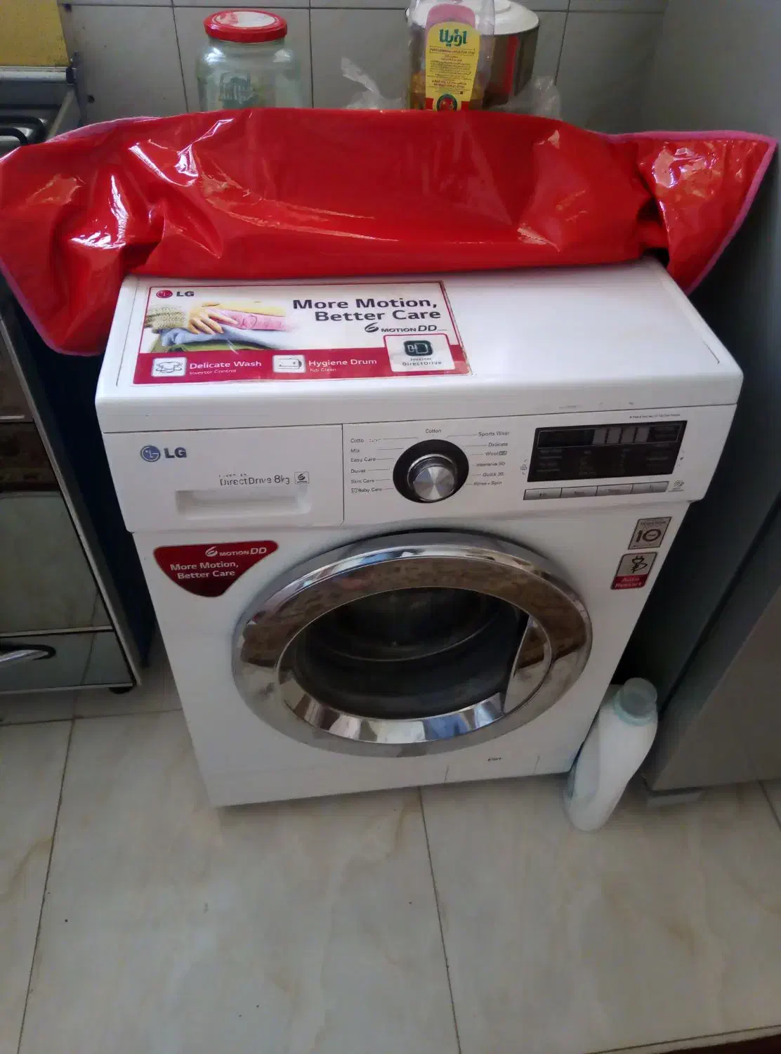 لباسشویی8کیلویی ال‌جی LG|ماشین لباسشویی و خشک‌کن لباس|شاهین‌شهر, فیض|دیوار