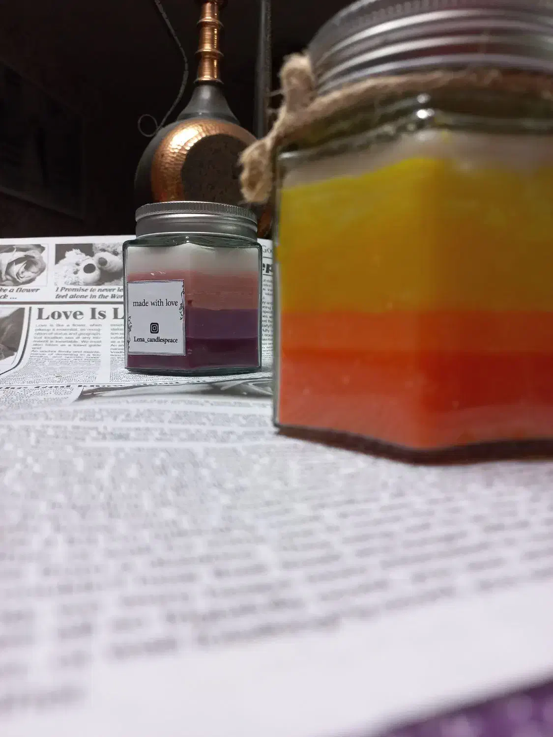 سفارش انواع شمع دکوری و لوکس|صنایع دستی و سایر لوازم تزئینی|صدرا-فارس, فاز ۱|دیوار