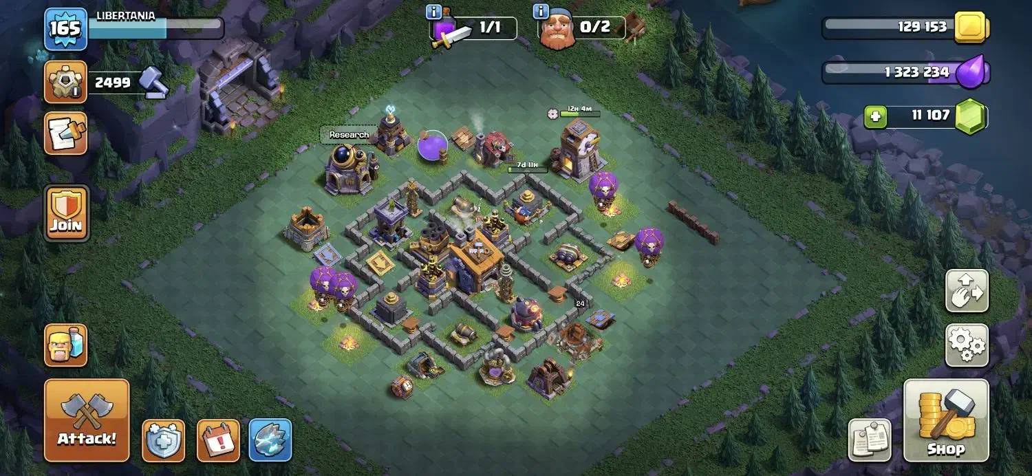 اکانت کلش با ۱۱۰۰۰ جم|کنسول، بازی ویدئویی و آنلاین|تهران, صد دستگاه|دیوار