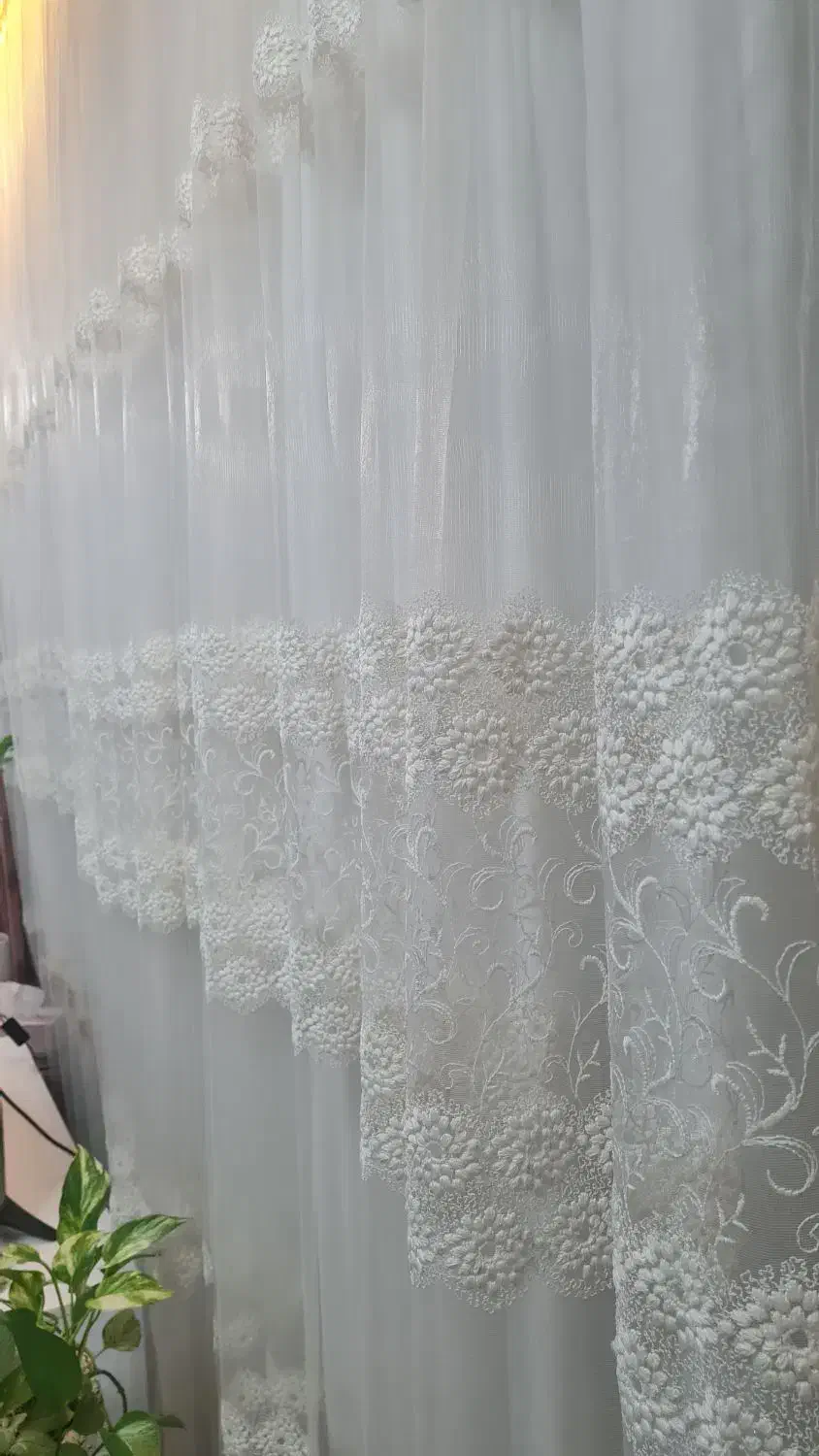 پرده تور دانتل باکیفیت مناسب پذیرایی|پرده، رانر، رومیزی|دلیجان, |دیوار