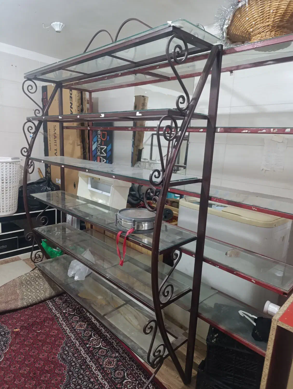 قفسه ها ام دی اف و اهنی|کتابخانه، شلف، قفسه‌های دیواری|دورود, |دیوار