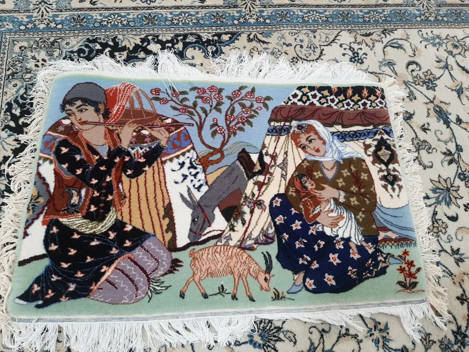 تابلو فرش ابعاد ۸۰در۶۰|تابلو فرش|هندمینی, |دیوار