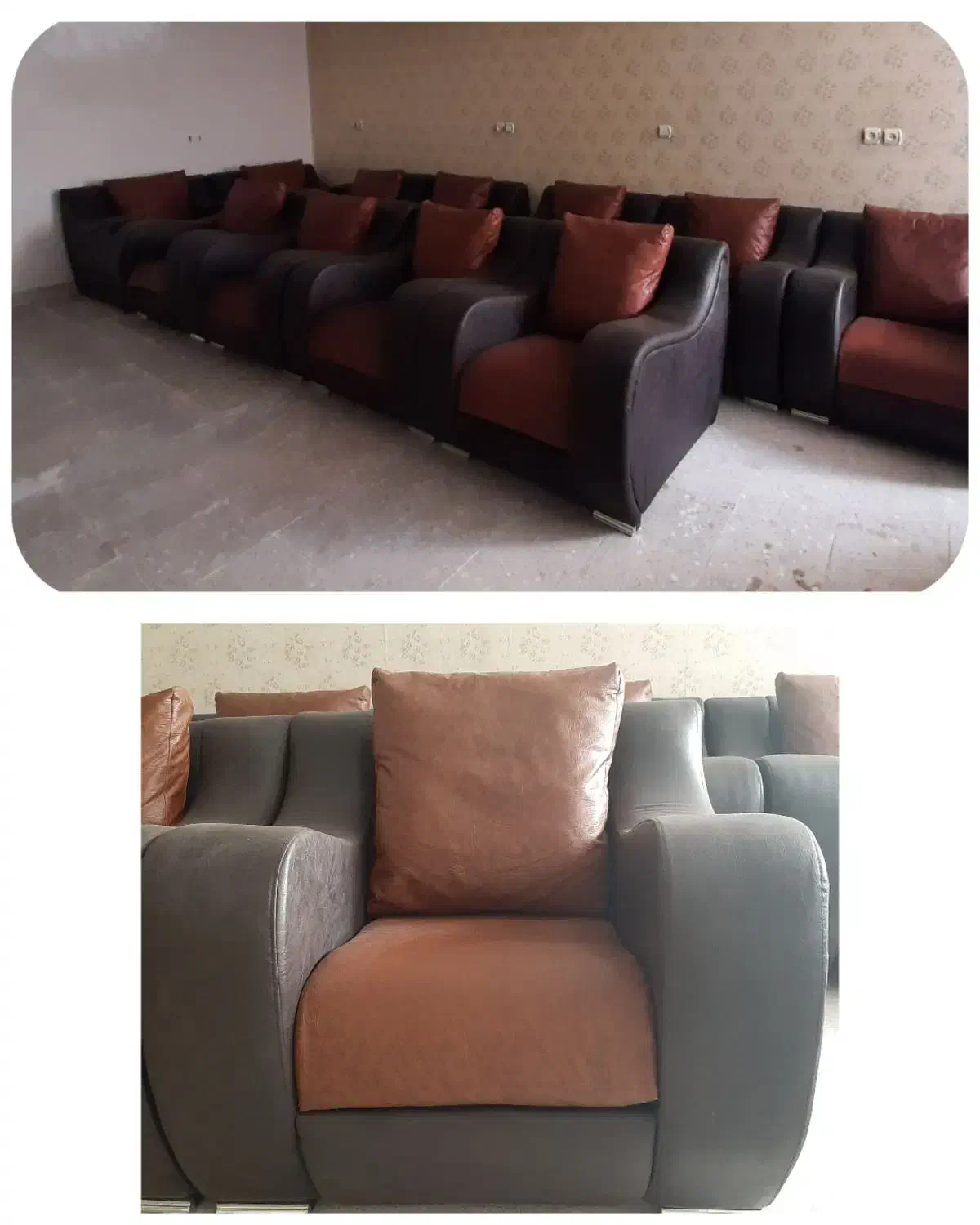 مبل راحتی چرمی|مبلمان خانگی و میز عسلی|تهران, والفجر (افسریه)|دیوار