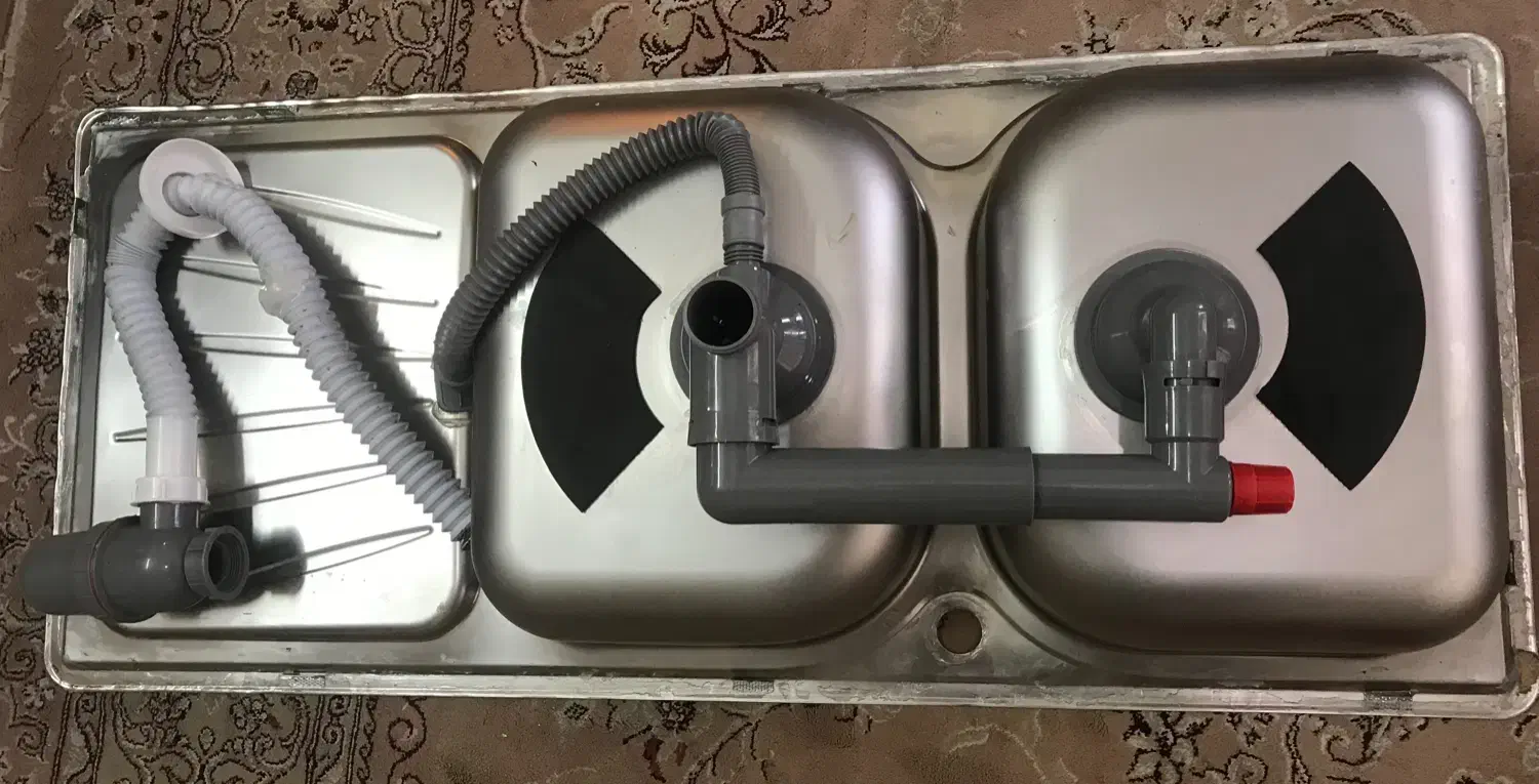 سینک ظرف شویی دو لگنه|مصالح و تجهیزات ساختمان|تهران, گرگان|دیوار