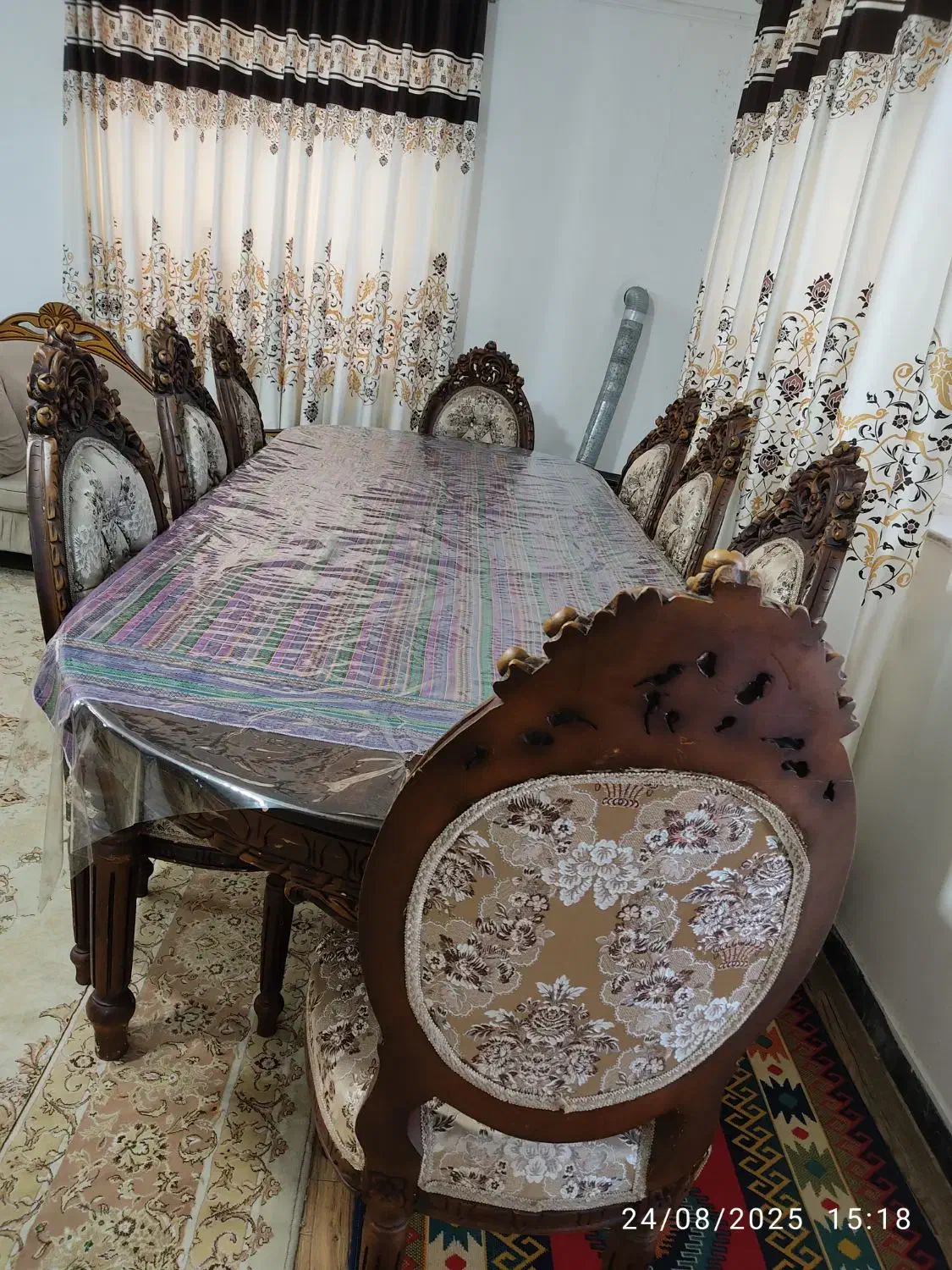 فروش میز نهارخوری سلطنتی 8 نفره|میز و صندلی غذاخوری|رامسر, |دیوار