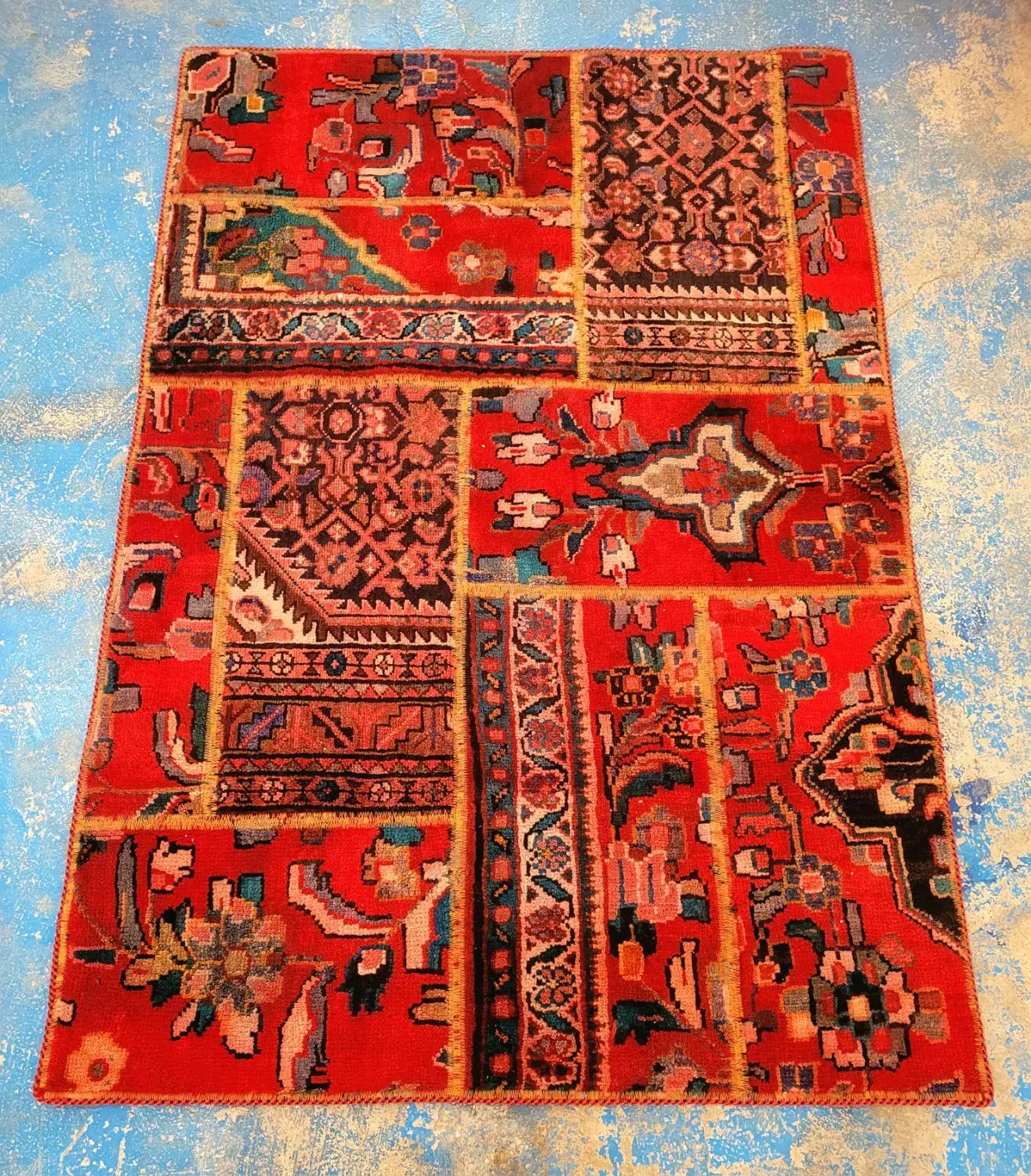 فرش دستبافت چهل تکه|فرش|قرچک, میرزائی شمالی|دیوار